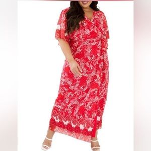 MAREE POUR TOI Floral Wrap Maxi Dress‎